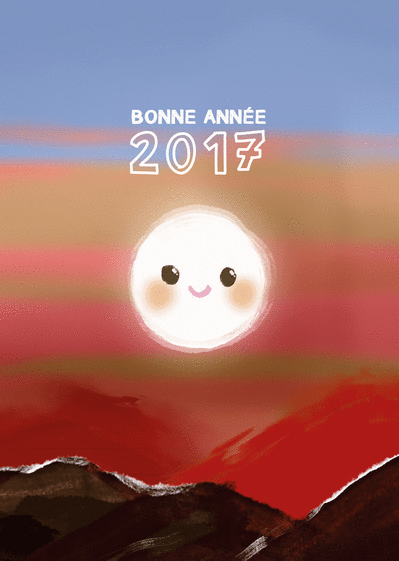 carte bonne annee montagne